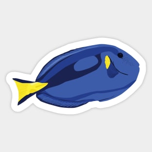 Blue tang Fish Sticker